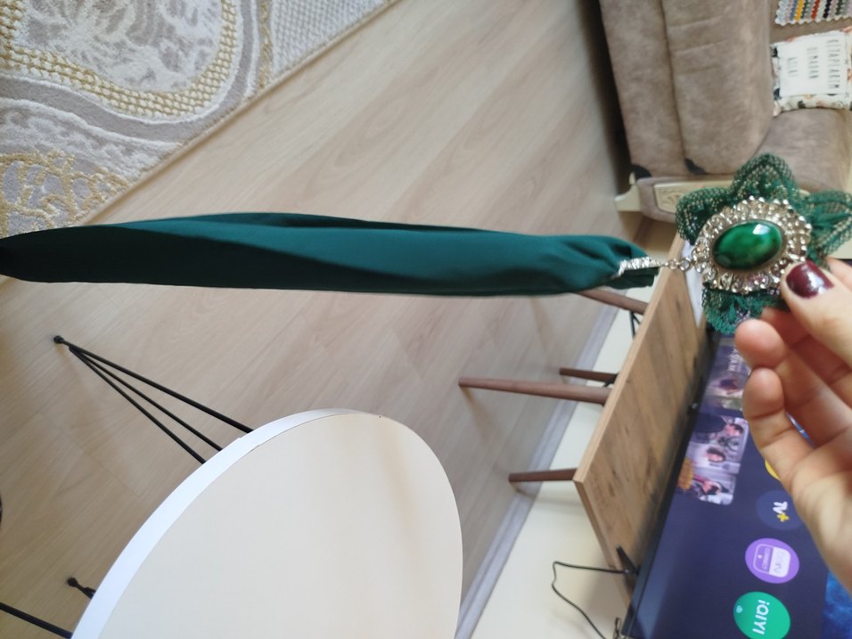 iğne oyası kolye, fular - Görsel 3