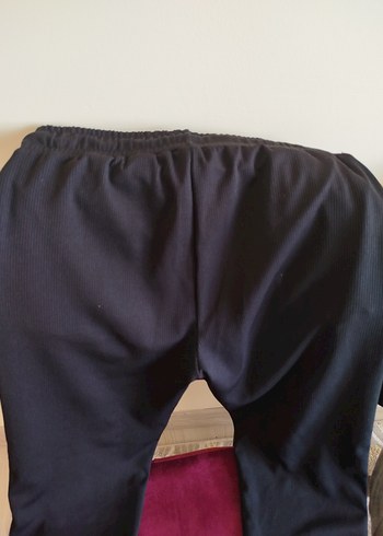 Kadın Siyah Dar Kesim eşofman - Görsel 3