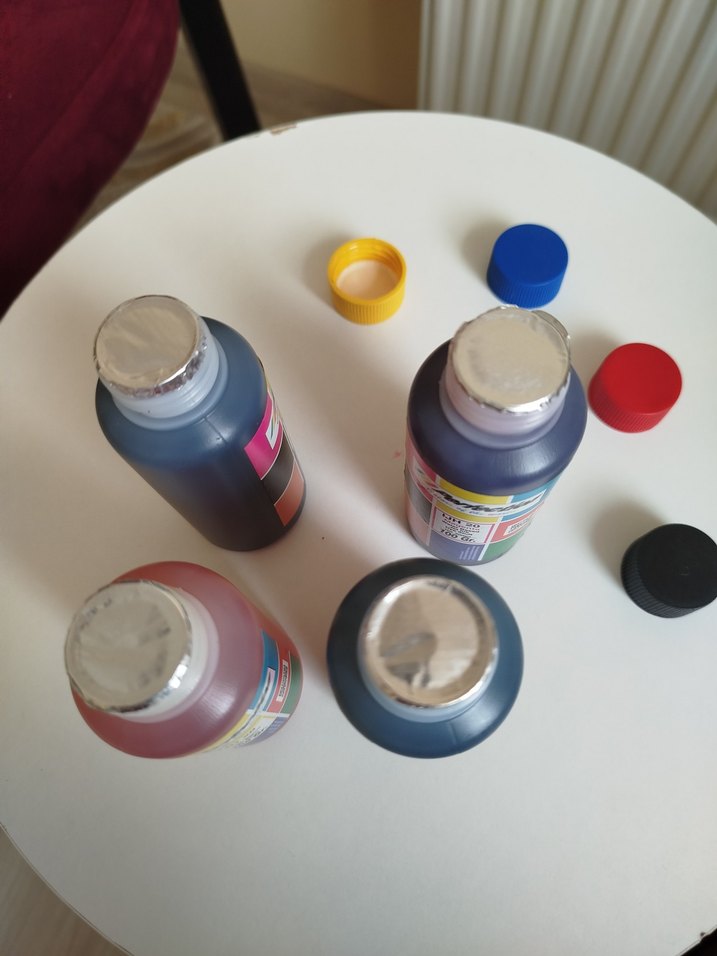 Renkli Yazıcı Mürekkebi Seti Canon E414 yazıcıya uyumlu - Görsel 3