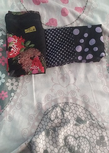 Kadın Çok Renkli Bohem Fermuarlı Şal - Görsel 2