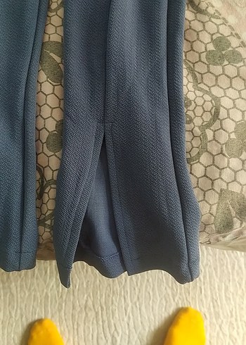 Mavi Pilili Kadın Kumaş Pantolon - Görsel 3