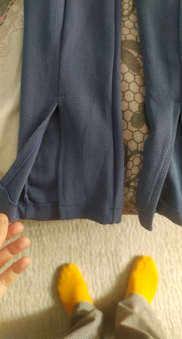 Mavi Pilili Kadın Kumaş Pantolon - Görsel 2