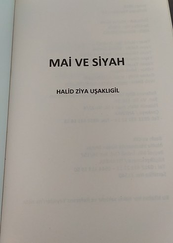 Mai ve Siyah - Halid Ziya Uşaklıgil - Görsel 2