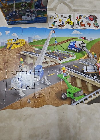 Beden Çocuklar için İnşaat Temalı Puzzle
