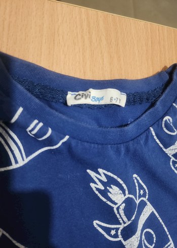 Civil Erkek Çocuk Uzun Kollu Baskılı Mavi Pijama Takımı