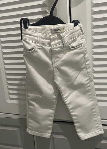 Beyaz Erkek Çocuk Denim Pantolon