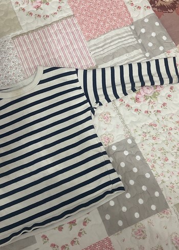 Zara Kız Çocuk Çizgili Uzun Kollu Tişört