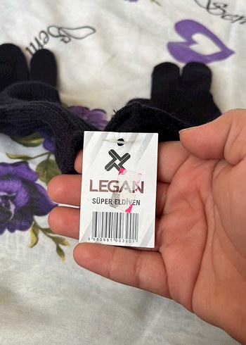 Siyah Örme Kadın erkek uyumlu örme eldiven - Görsel 3