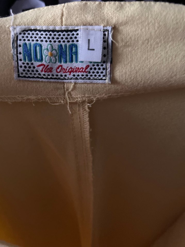 Vintage tereyağı sarısı kadın kumaş pantolon - Görsel 2