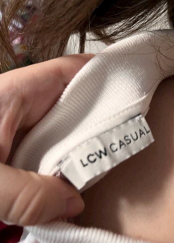 Beyaz sweatshirt kız çocuğu - Görsel 4