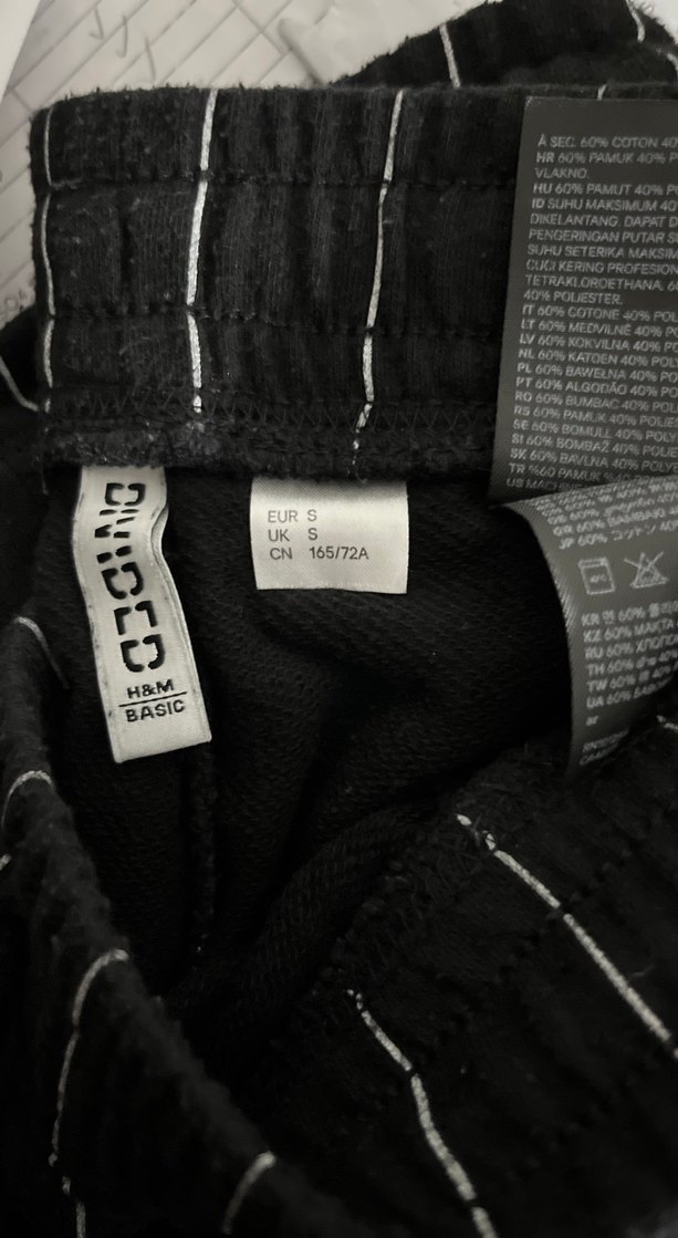 Vintage Tim Burton  girl  vibe çizgili kumaş pantolon - Görsel 4