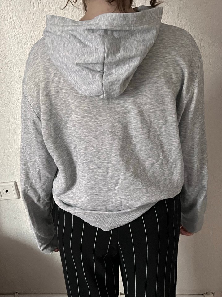 Gri Kadın Oversize Sweatshirt H&M - Görsel 3