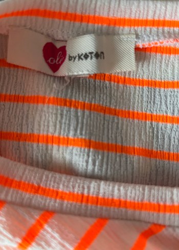 Turuncu Çizgili Kısa Kollu Kadın Tişört (2016) vibe - Görsel 4