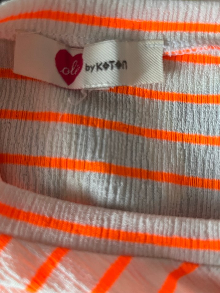 Turuncu Çizgili Kısa Kollu Kadın Tişört (2016) vibe - Görsel 4