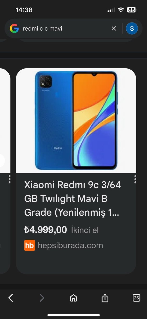 Koyu Mavi Redmi Android Telefon - Görsel 3