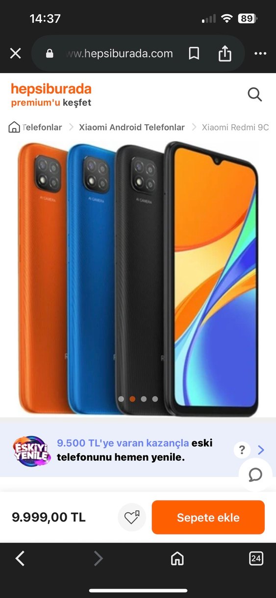 Koyu Mavi Redmi Android Telefon - Görsel 5