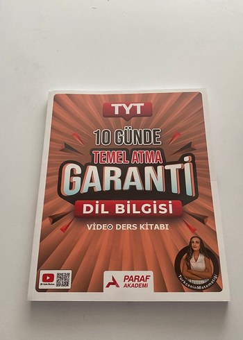 TYT 10 Günde Temel Atma Garanti Dil Bilgisi Kitabı