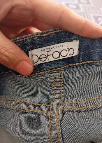 Defacto Kadın Lacivert Midi Kot Pantolon