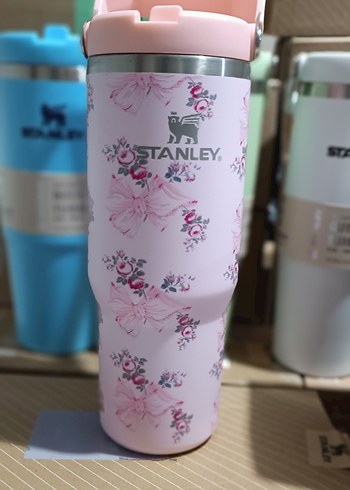 Stanley Pembe Çiçekli Termos Bardak