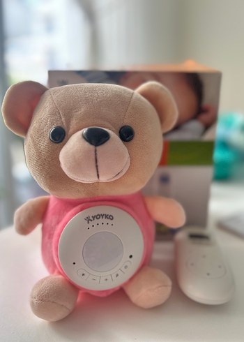 Renkli Pembe Ayıcık Sesli Bebek Monitörü