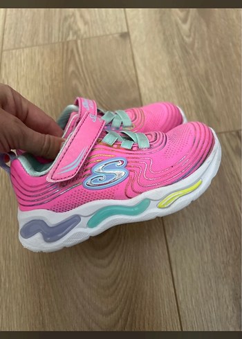 Kız Çocuk Pembe Spor Ayakkabı Velcro Bağlı - Görsel 3