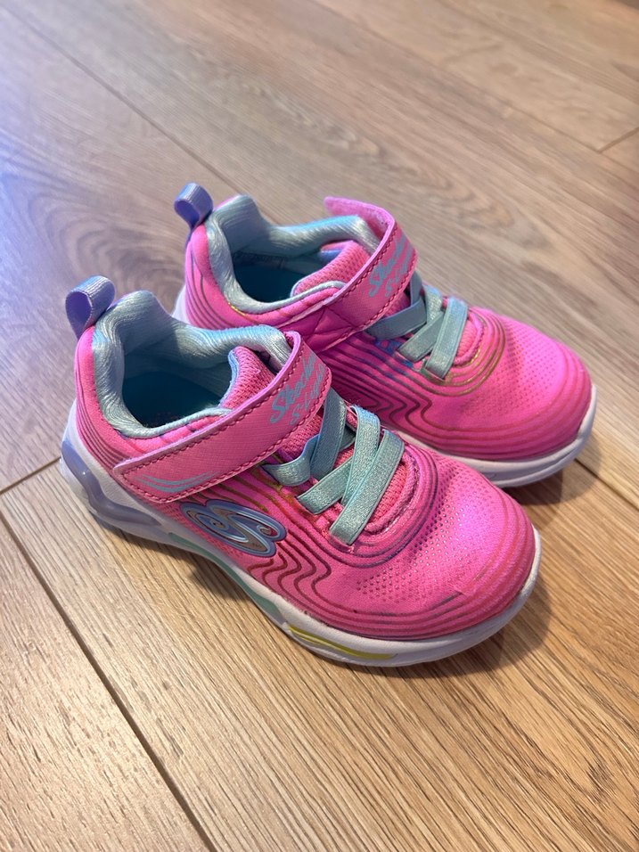 Kız Çocuk Pembe Spor Ayakkabı Velcro Bağlı - Görsel 4