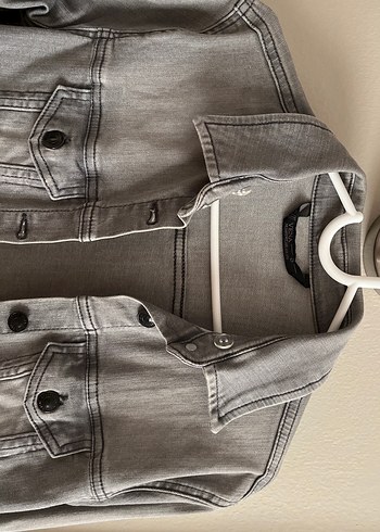 Vena Gri Kadın Denim Ceket