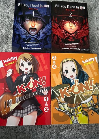  Beden Kakifly K-ON! ve All You Need Is Kill Manga Seti