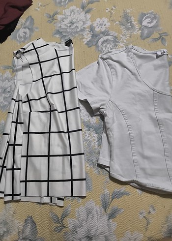 Beyaz Crop ve Atlet - Görsel 2