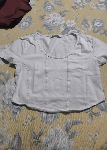 Beyaz Crop ve Atlet - Görsel 5