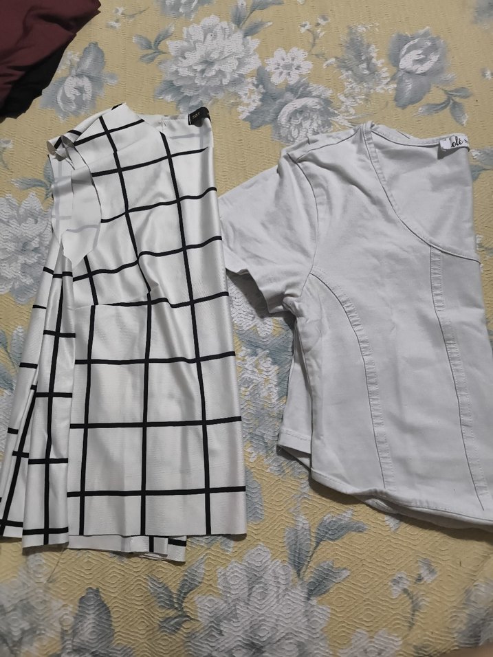 Beyaz Crop ve Atlet - Görsel 2