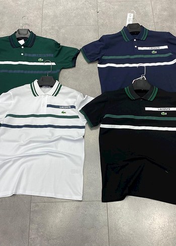 Erkek Lacoste Baskılı Polo Tişört