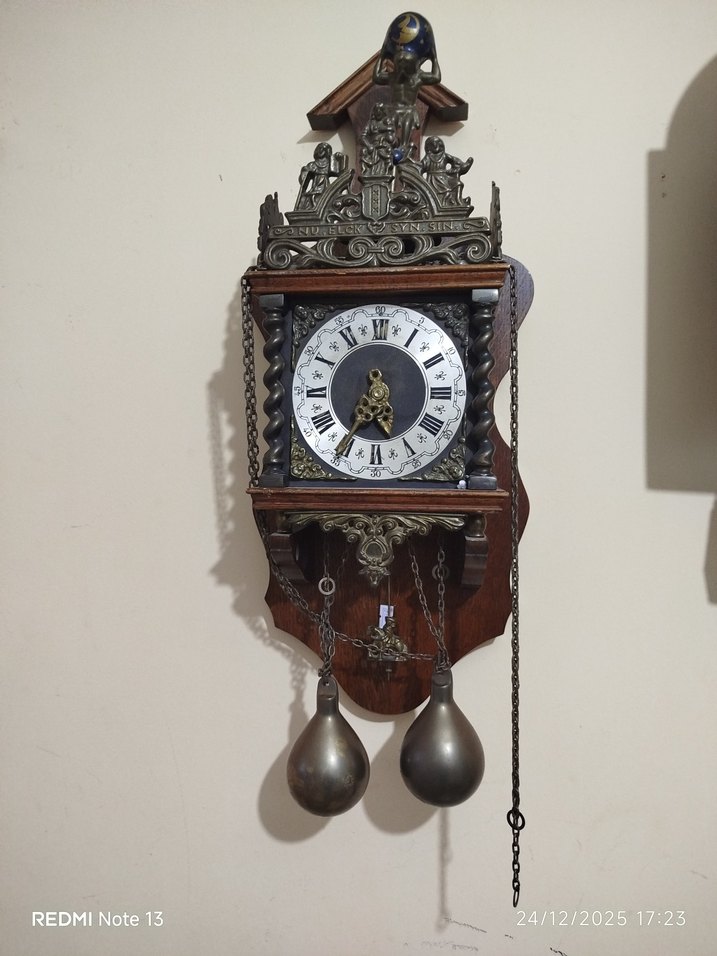 büyük boy Hollanda duvar saati - Görsel 2