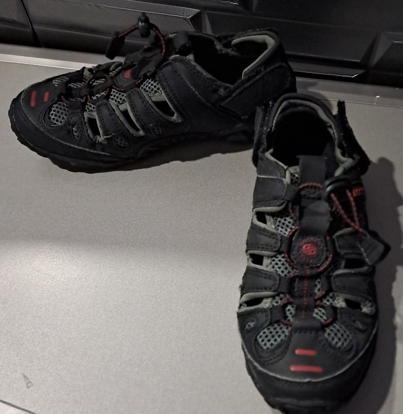 Gri Erkek Spor Sandaletler Velcro - Görsel 2