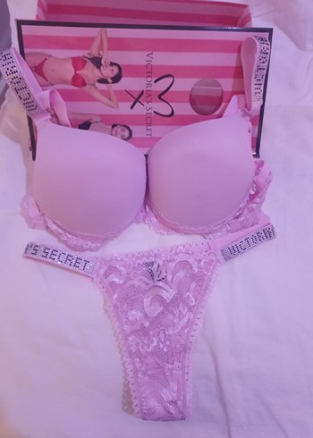 Pembe Dantel Mini Bohem Sütyen Takımı