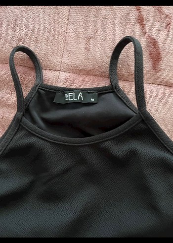 Siyah askılı basic elbsie - Görsel 2