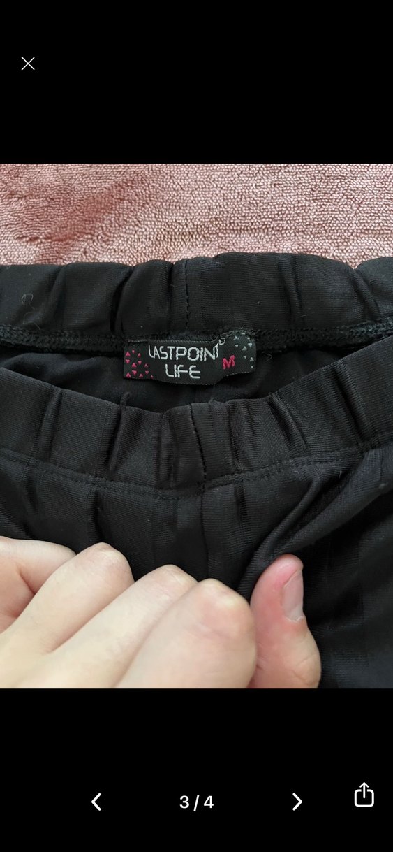 Siyah Pilili tül Kadın Kumaş Pantolon - Görsel 4