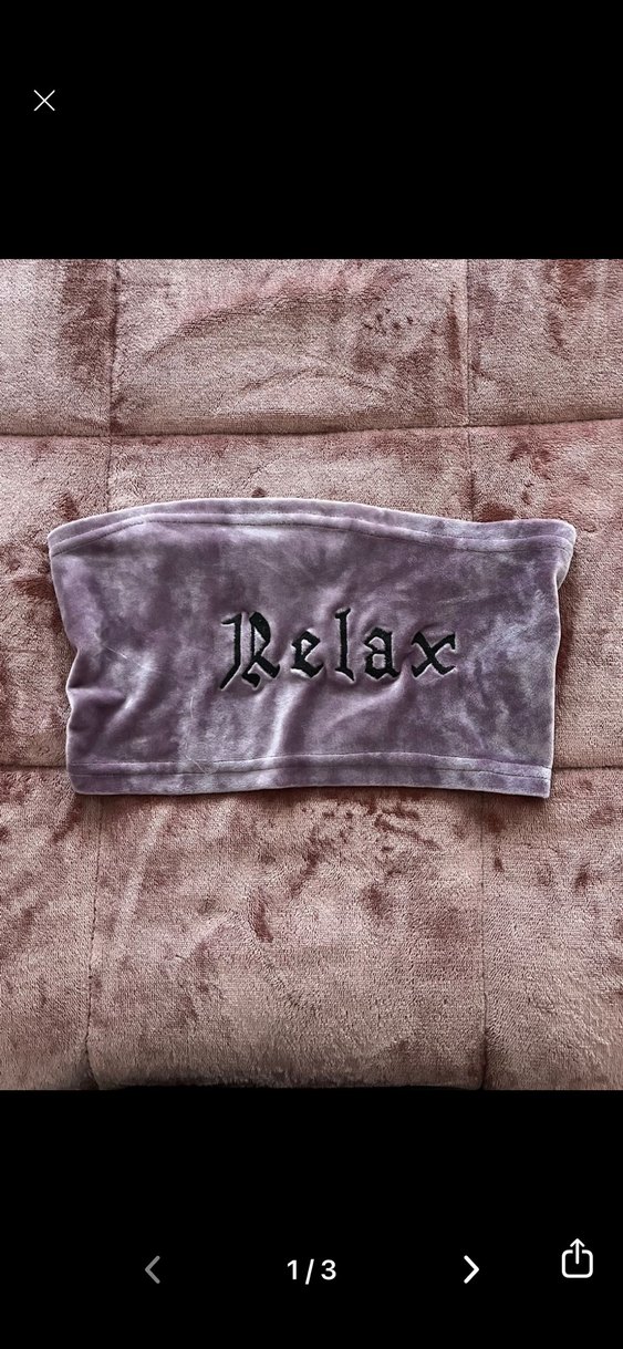 Mor straplez üst - Görsel 2