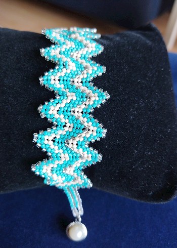 Turkuaz Miyuki Boncuklu  Bileklik - Görsel 2