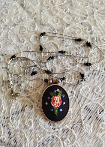 Nakışlı Boncuklu Bohem Uzun Kadın Kolye - Görsel 4