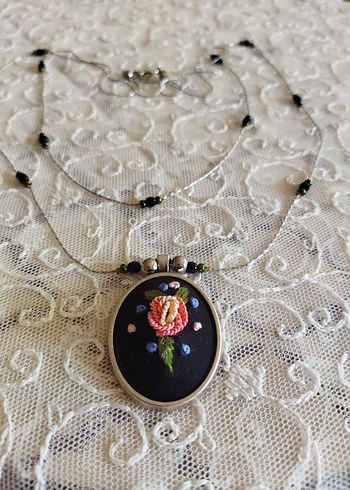 Nakışlı Boncuklu Bohem Uzun Kadın Kolye - Görsel 2