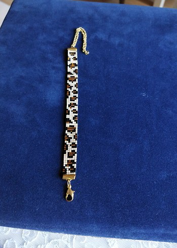 Leopar Desenli Miyuki Boncuklu Bileklik - Görsel 2