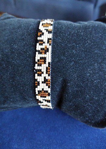 Leopar Desenli Miyuki Boncuklu Bileklik - Görsel 3