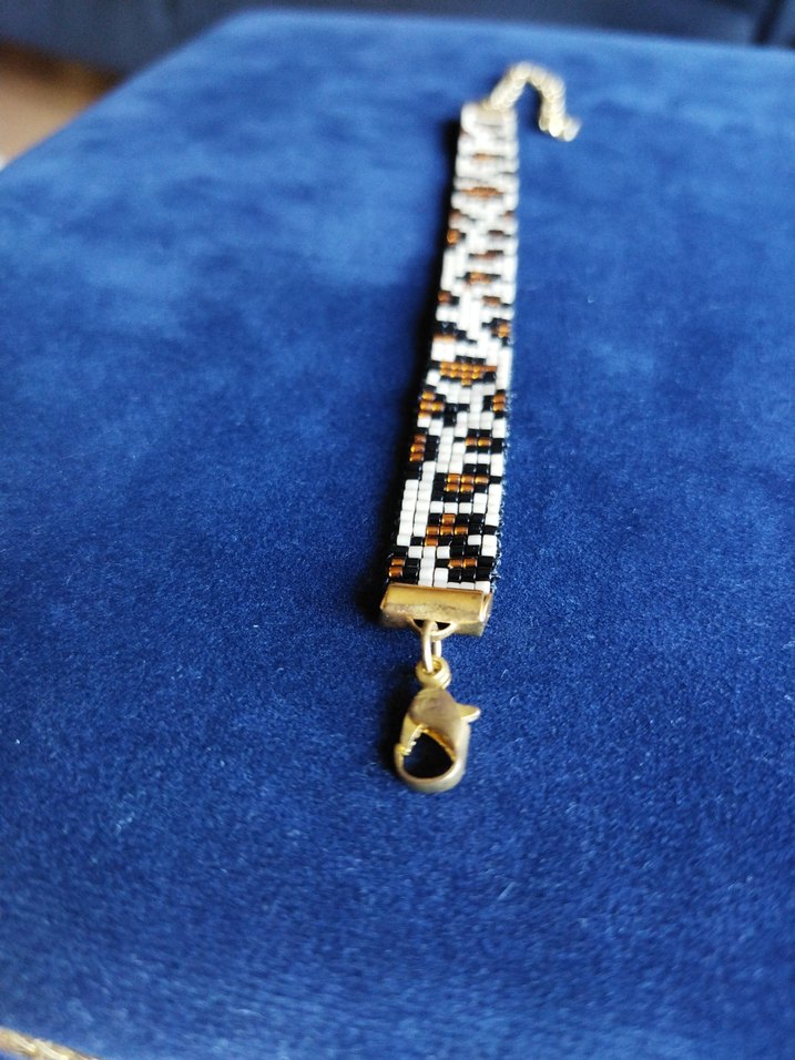 Leopar Desenli Miyuki Boncuklu Bileklik - Görsel 4