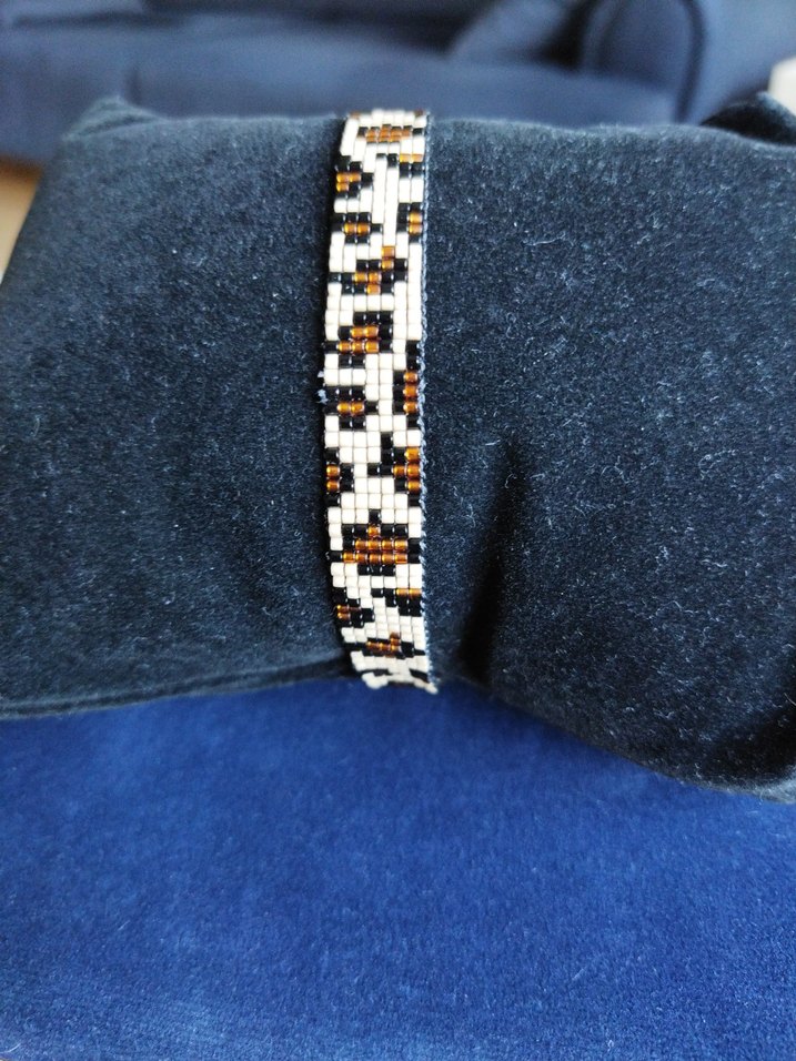 Leopar Desenli Miyuki Boncuklu Bileklik - Görsel 5