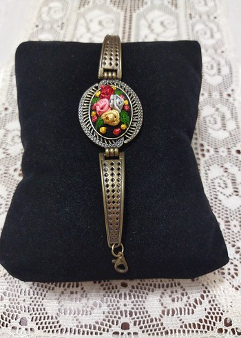 Nakışlı Renkli Boncuklu Bohem Bileklik - Görsel 3