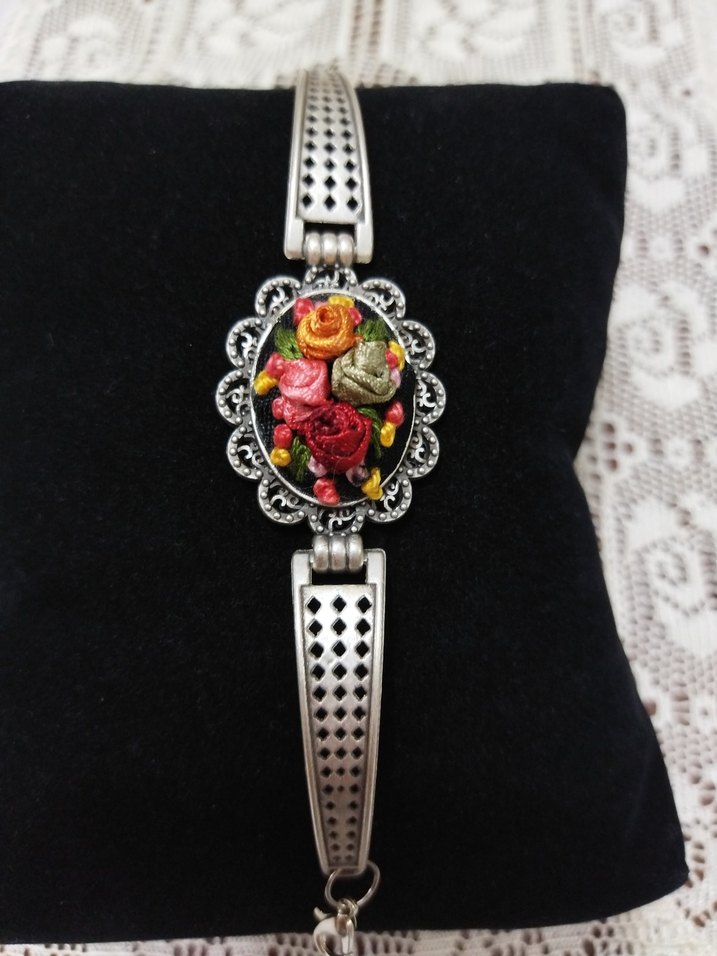 Nakışlı Vintage Bohem Çok Renkli Kadın Bileklik - Görsel 2