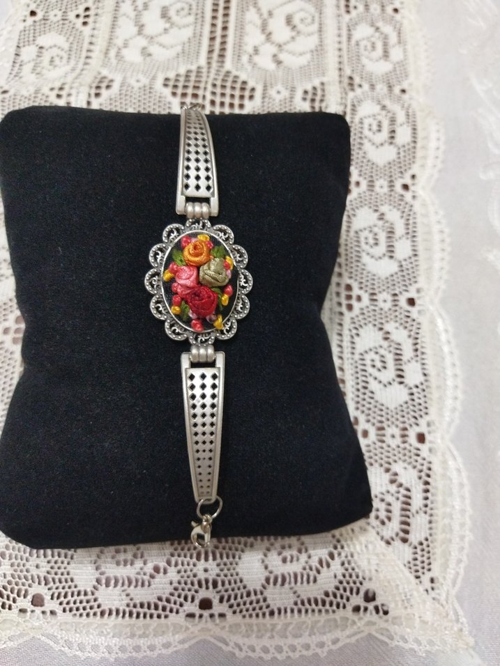 Nakışlı Vintage Bohem Çok Renkli Kadın Bileklik - Görsel 5