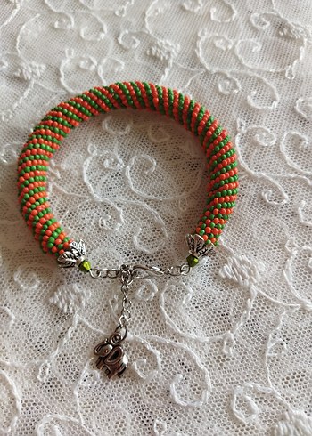 Renkli Boncuklu Bohem Yılan Desenli Bileklik - Görsel 5