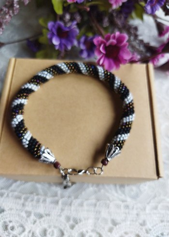 Yılan Desenli Boncuklu  Bileklik - Görsel 4